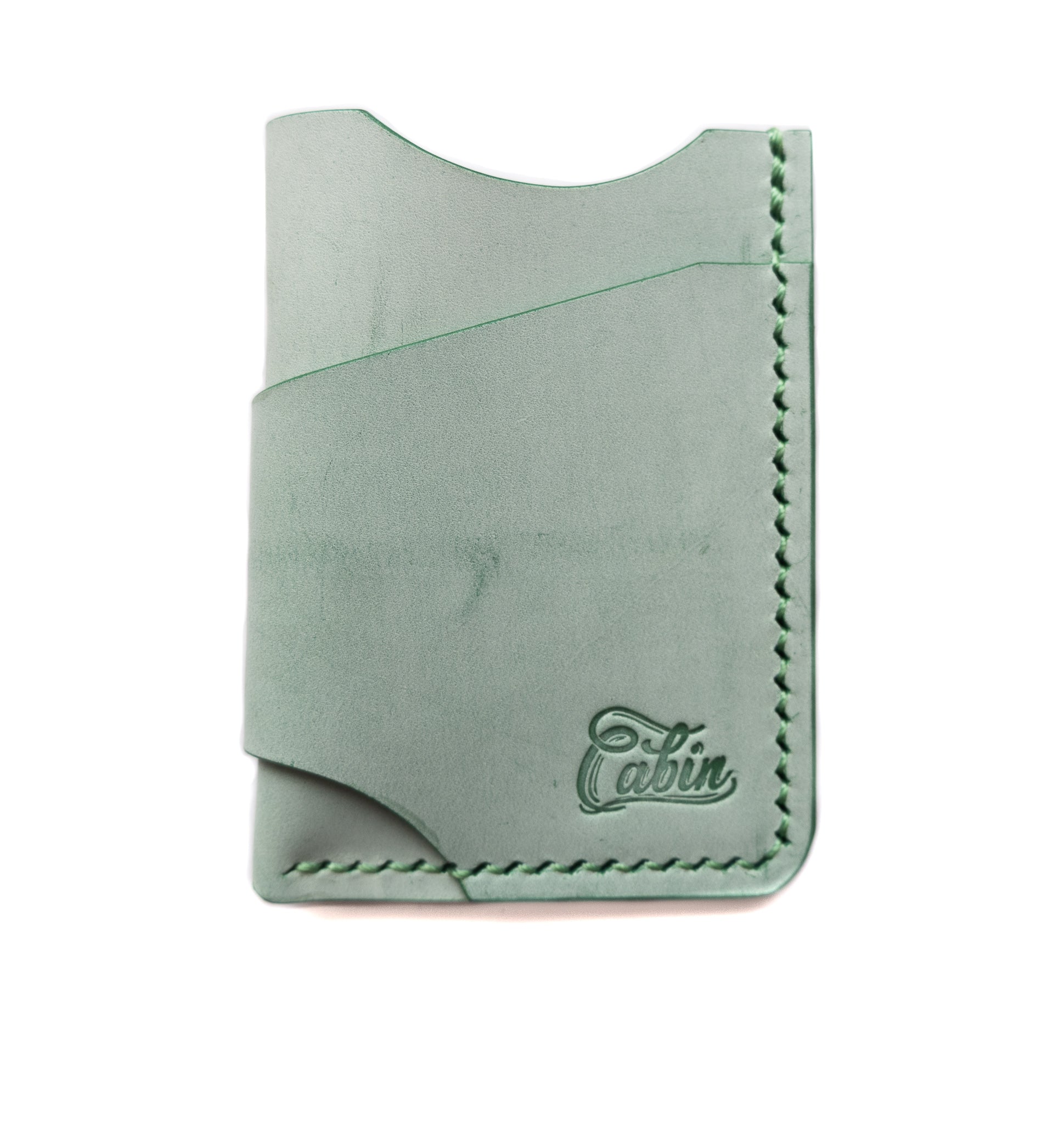 The James Wallet - Mint Ghost Leather