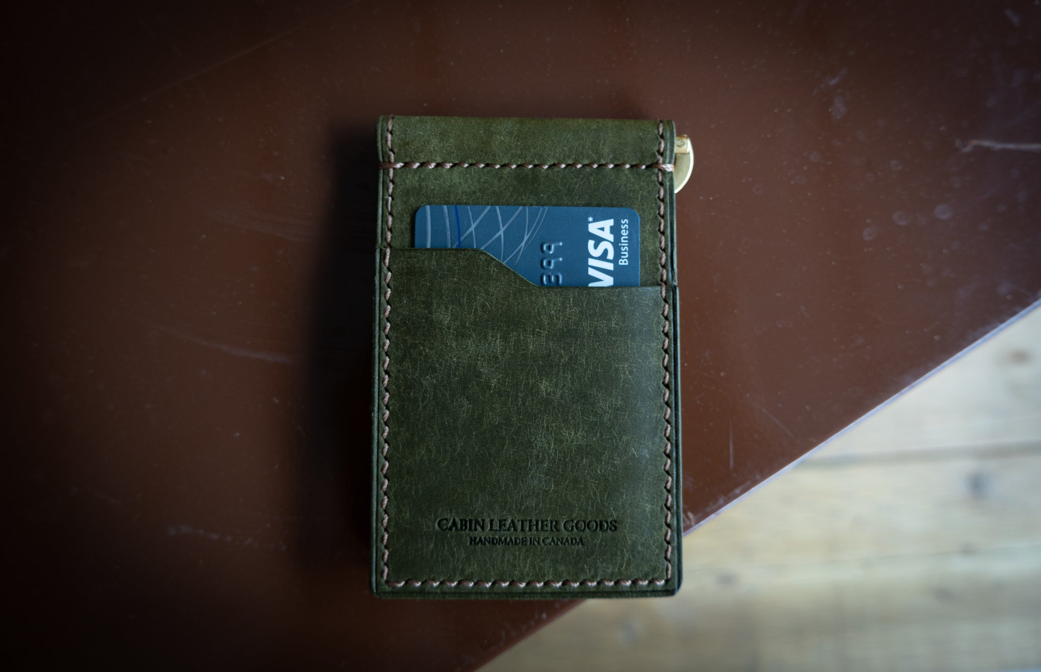 Money Clip Wallet - Olive Pueblo
