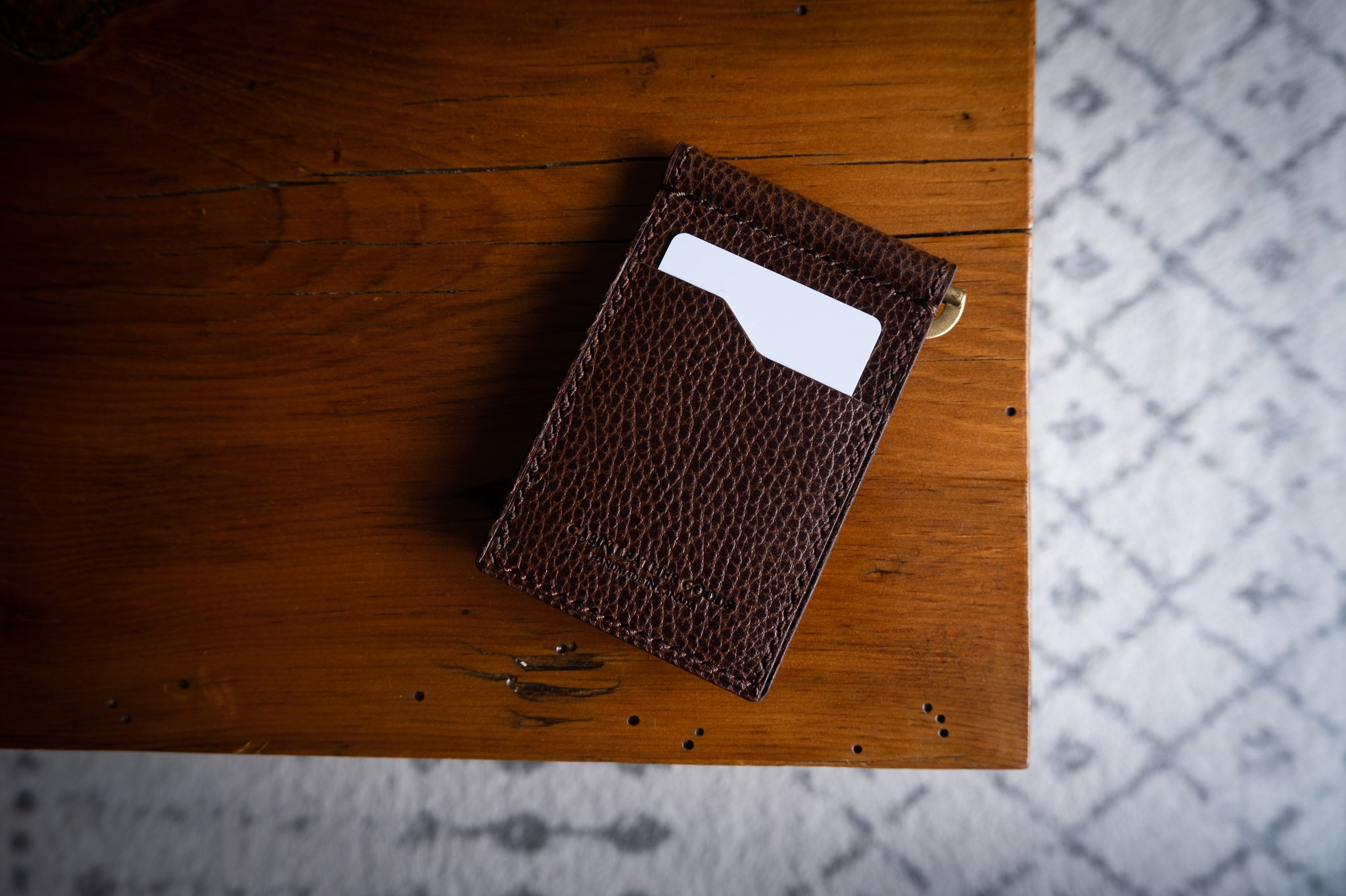 Brown. Click Wallet Money Clip Wallet - Brown Dollaro – CabinLeatherGoods