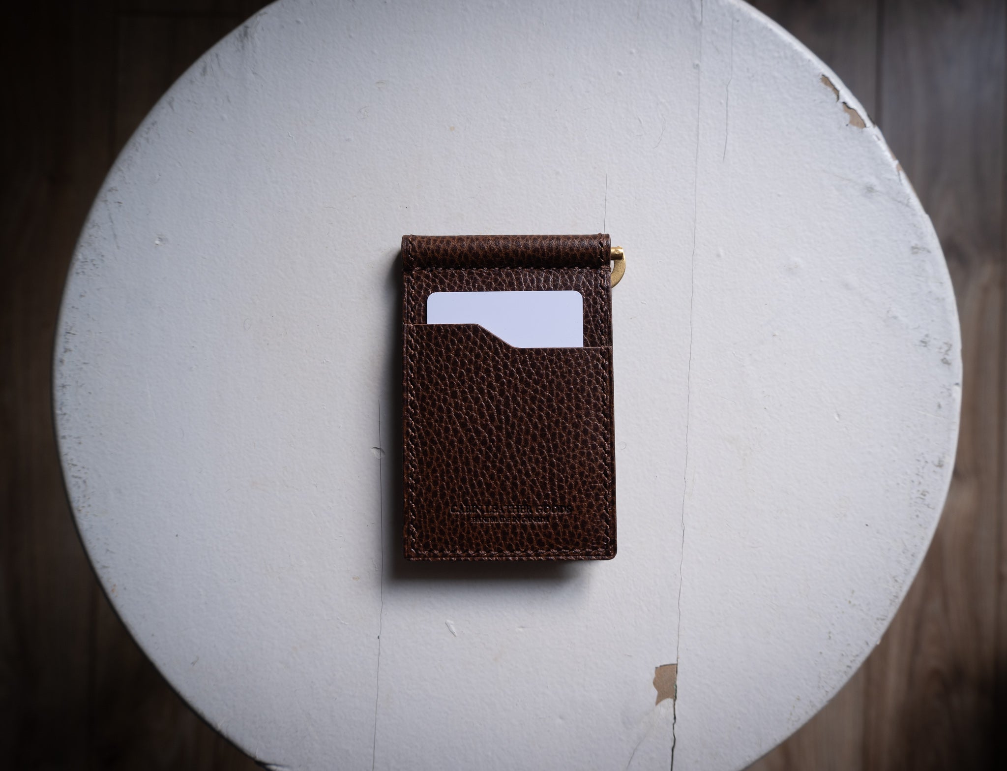 Brown. Click Wallet Money Clip Wallet - Brown Dollaro – CabinLeatherGoods