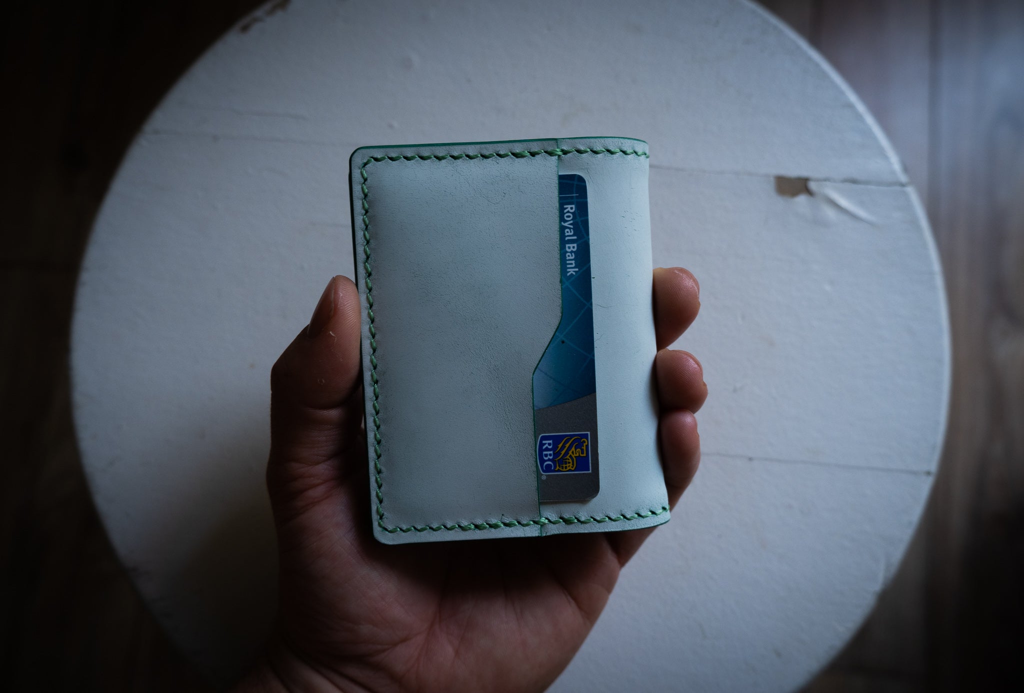 Slim Bi-Fold - Mint Ghost Leather