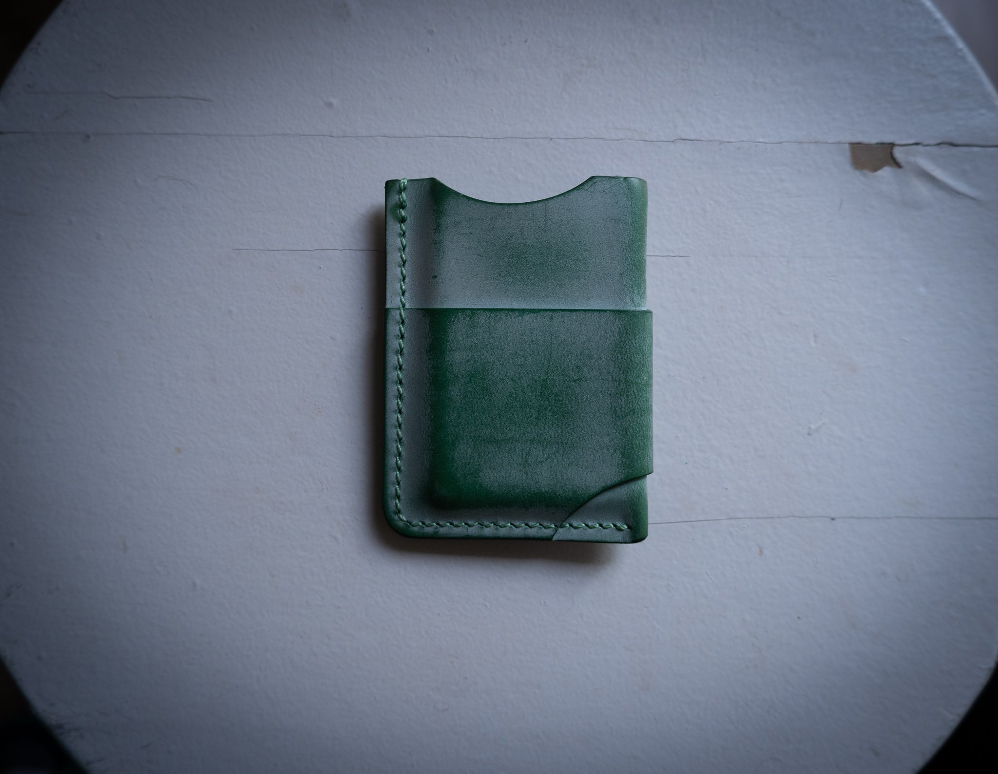 The James Wallet - Mint Ghost Leather